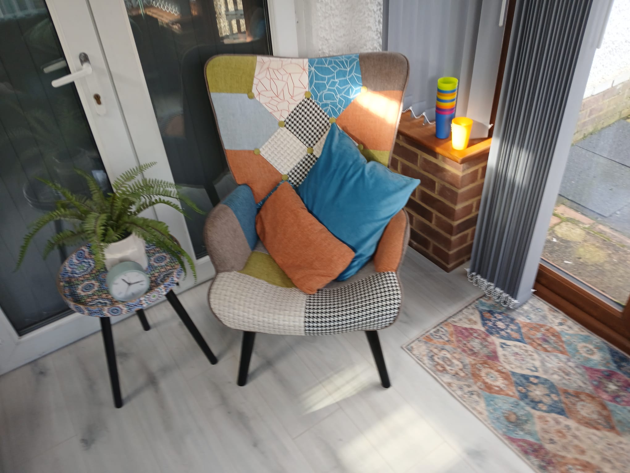 a comfy chair in the counselling room at Clear-Clarity counselling services gillingham